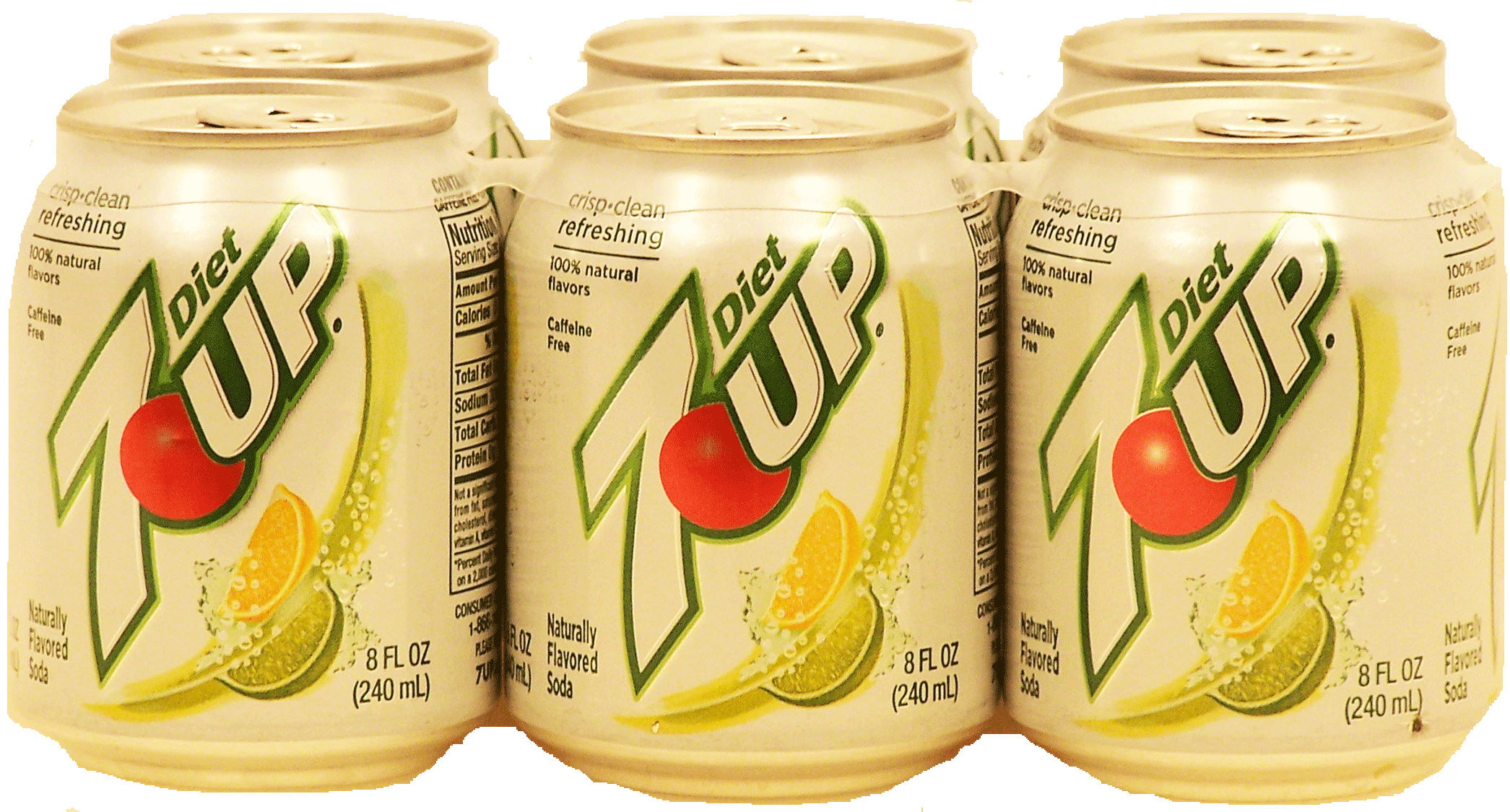 7 Up diet lemon lime flavor carbonated soda pop, 8-fl. oz. Full-Size Picture
